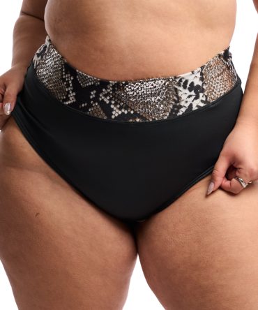 Bikini Tulipa negro + estampa