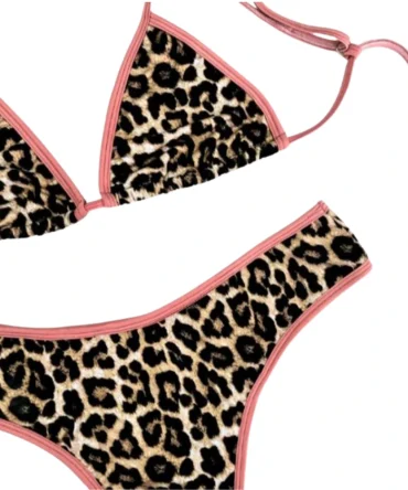 Top clavel print/rosa