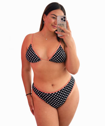 Top + Bikini Clavel Lunares